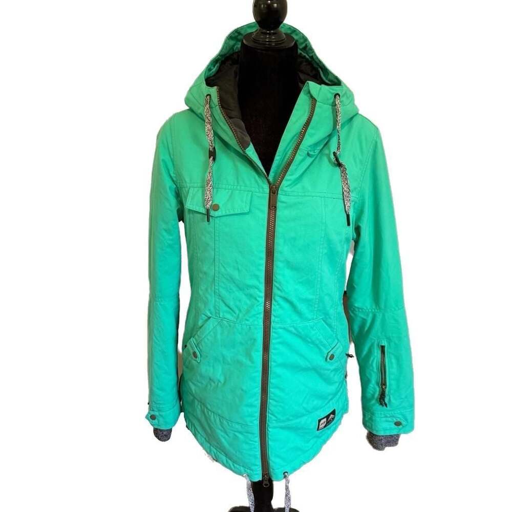 Orage Women's Prime 10 Insulated Ski and Snowboard Jacket Teal Green